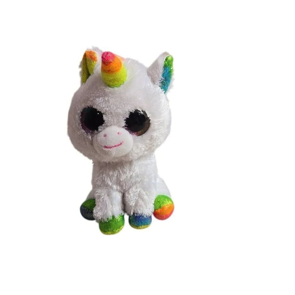 Ty Silk Pixy Rainbow Unicorn 7"